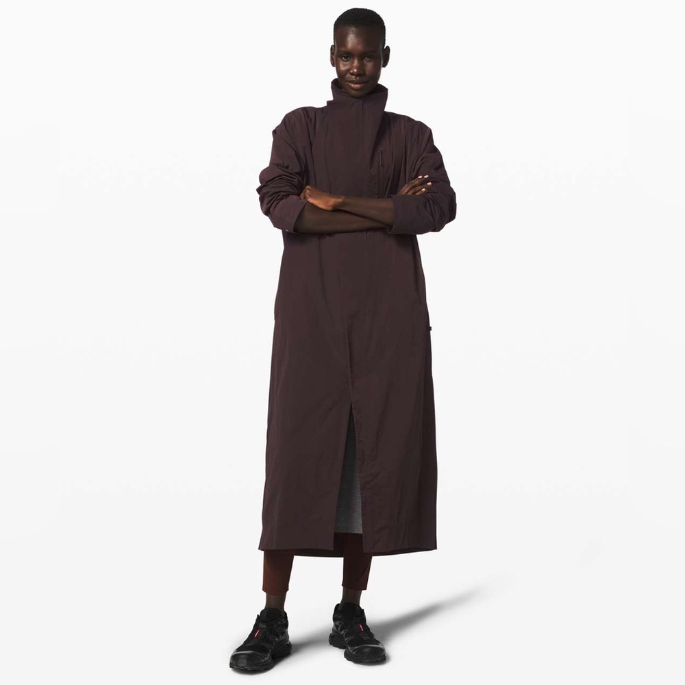 Lululemon Lab Moraine Coat Jacket in Maroon Brown - UNISEX